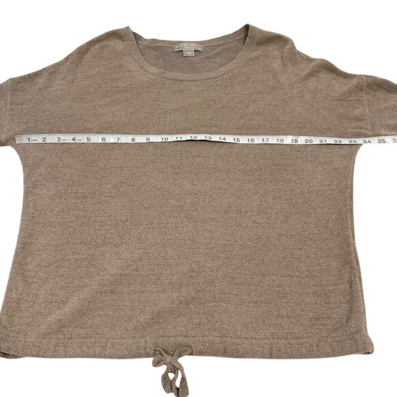 Barefoot Dreams Ultra Lite Slouchy Beach‎ Rock Taupe Pullover Top Size S - Picture 6 of 7